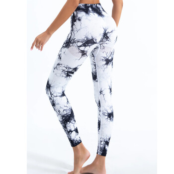 Γυναικεία Tie-Dye Seamless Peach Butt Παντελόνι Stretch Fitness Yoga