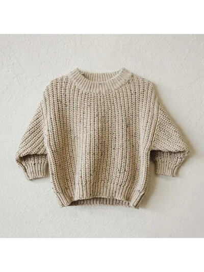 Új őszi és téli baba bő pulóver Kötött fiú lány ruhák kerek nyakú gyerek tipegő pulóver baba masszív vaskos felsőruházat DGUKYM