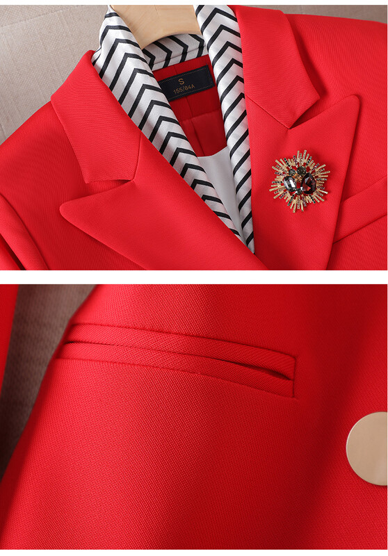 Fekete nadrág szettek Blézer+nadrág 2 részes irodai női formális üzleti nadrágruha Fehér elegáns ruhák hölgynek أطقم بناطيل