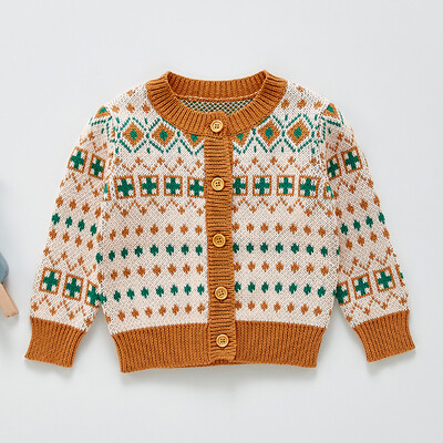 Bērnu džemperis Modes ziedlapiņas apkakle Trikotāžas jaciņa jaka Bērnu džemperis mētelis meiteņu džemperis meiteņu rudens ziemas džemperi