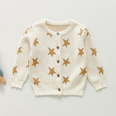 Bērnu džemperis Modes ziedlapiņas apkakle Trikotāžas jaciņa jaka Bērnu džemperis mētelis meiteņu džemperis meiteņu rudens ziemas džemperi