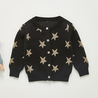 Bērnu džemperis Modes ziedlapiņas apkakle Trikotāžas jaciņa jaka Bērnu džemperis mētelis meiteņu džemperis meiteņu rudens ziemas džemperi