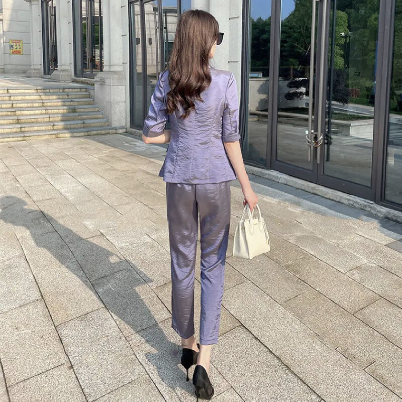 2024 őszi új divat professzionális öltöny Női divat vékony alkalmi blézer dzseki+mellény+nadrág 3 részes női elegáns ruha