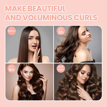 Heatless Hair Curler Rod Heatband No Heat Hair Rollers Lazy curls with Hook Sleeping Soft Flexi Rods Hair Styling Rods