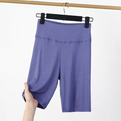 Pantaloni scurți de siguranță pentru femei de vară, bumbac elastic, pantaloni scurți pentru băieți, pantaloni scurți pentru femei cu talie înaltă, anti-frecare