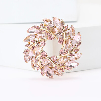 Καρφίτσες με στεφάνι από σιτάρι στρας για γυναίκες Unisex γυάλινες βοτανικές καρφίτσες Event Party Σακίδιο πλάτης Διακόσμηση Αξεσουάρ ρούχων