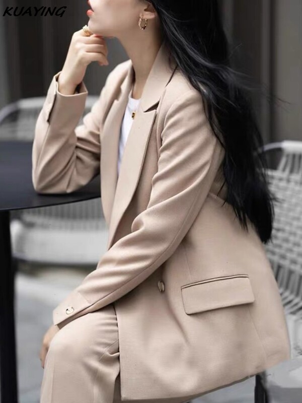 Moda femei elegante, pline de pantaloni, ocazional, vintage, chic, jachete, pantaloni drepți, set de două piese, ținute formale pentru femei