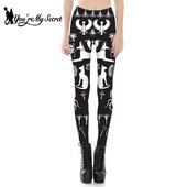 [Te vagy a titkom] Állatrajzfilm Divat Legging Nyári Gothic Ouija Leggings Nőknek Szexi derékközépső Fitness nadrágok nagykereskedés