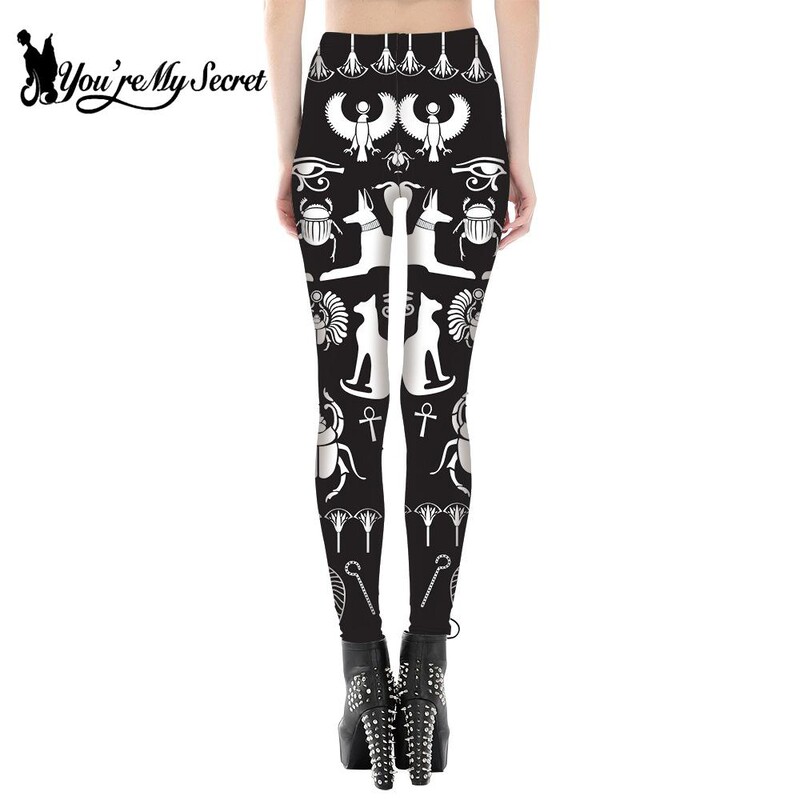 [Te vagy a titkom] Állatrajzfilm Divat Legging Nyári Gothic Ouija Leggings Nőknek Szexi derékközépső Fitness nadrágok nagykereskedés