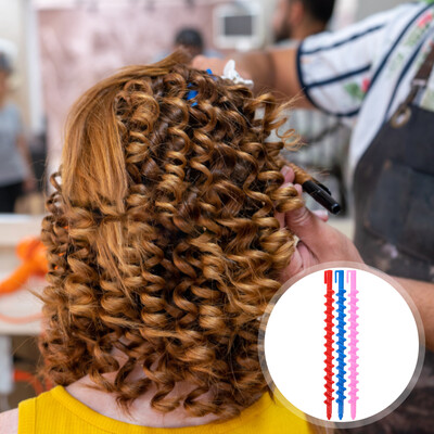 20 buc Spiral Perm Tool Tijele de ondulare Bigudiuri de păr Femei Roller Mari Onduleuri de coafură Kit de styling Plastic No Heat Miss
