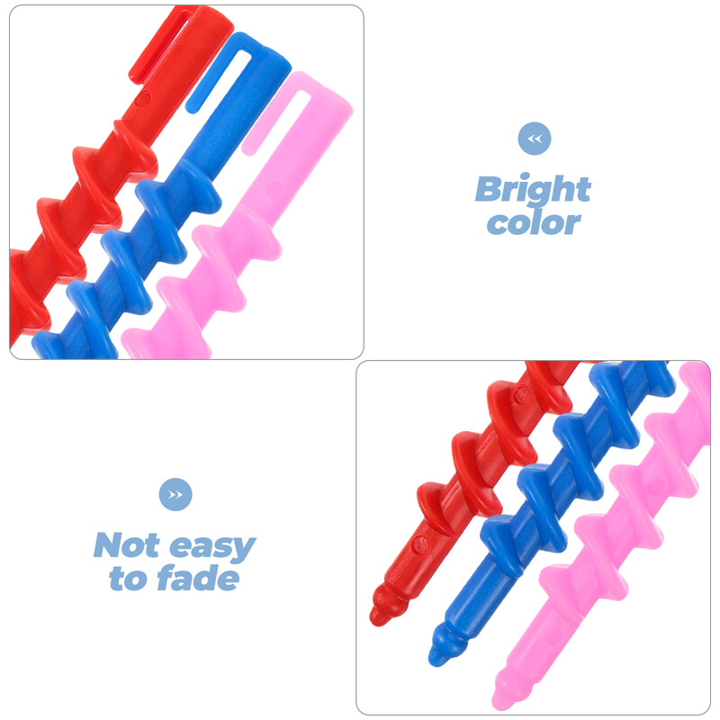 20 buc Spiral Perm Tool Tijele de ondulare Bigudiuri de păr Femei Roller Mari Onduleuri de coafură Kit de styling Plastic No Heat Miss