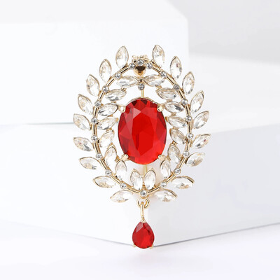 Broșe cu pandantiv ureche de grâu cu stras pentru femei, unisex, ace botanice rotunde din sticlă, cadouri pentru prietenii de birou, accesorii de bijuterii