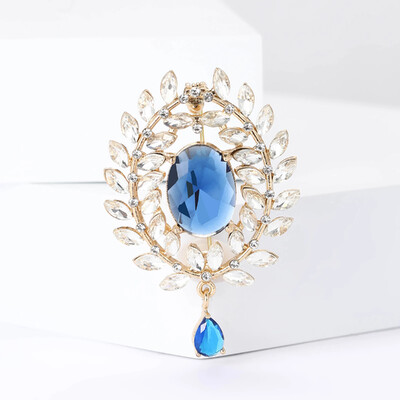 Broșe cu pandantiv ureche de grâu cu stras pentru femei, unisex, ace botanice rotunde din sticlă, cadouri pentru prietenii de birou, accesorii de bijuterii