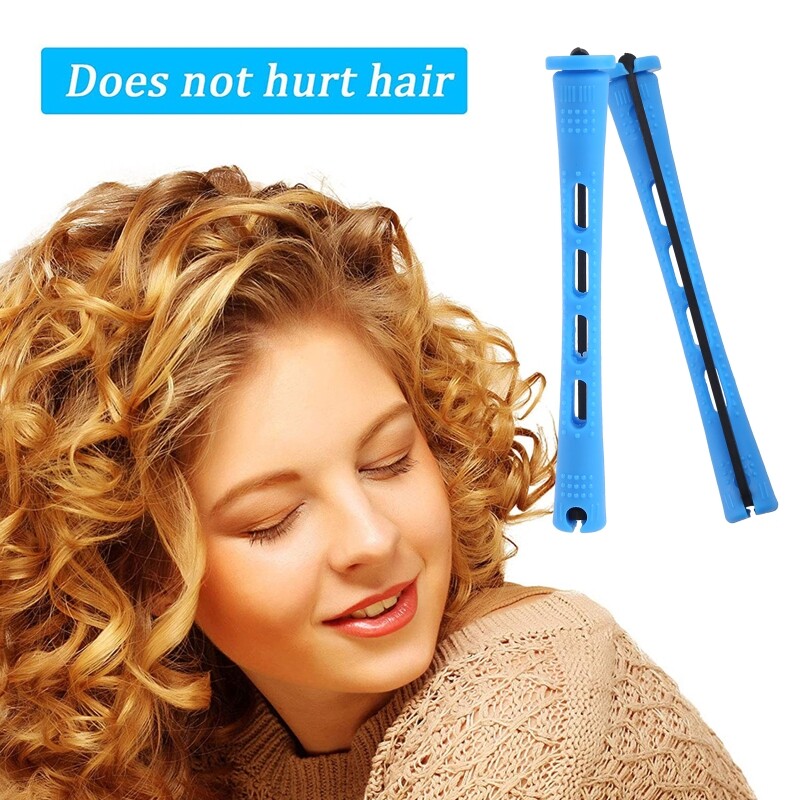 60 buc Tije pentru permanenta de par Tije rece Tije de permanenta din plastic Bigudiuri Role de par pentru Salon Home Instrumente de styling