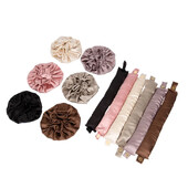 Jauna bezkarsuma loku stieņa zīda cirtas bez karstuma matu ruļļi Mīksti matu ruļļi miega galvas saite Lazy matu ruļļi veidošanas rīki