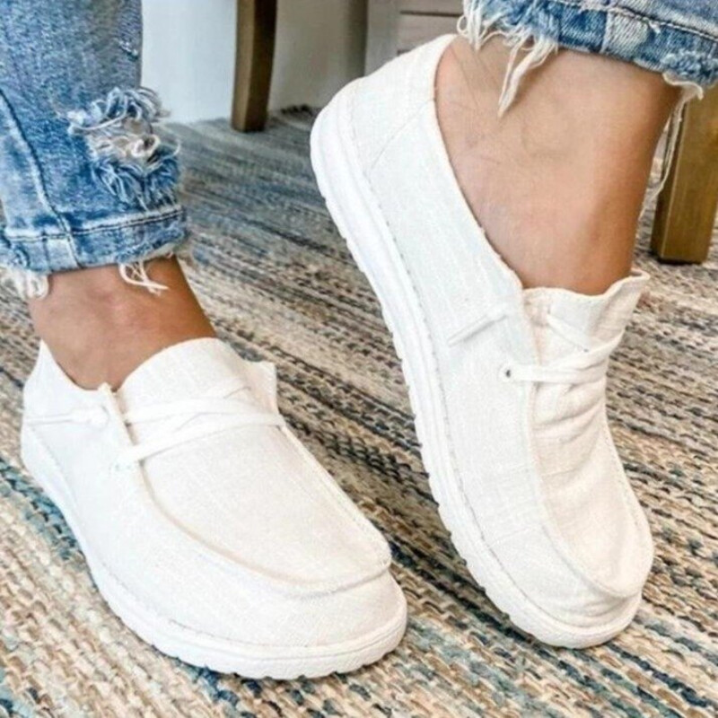Καλοκαιρινό φθινόπωρο Νέο στυλ μόδας Υφασμάτινα Γυναικεία Λεπτά Παπούτσια Αναπνεύσιμο Άνετο Καμβά Casual και ελαφριά γυναικεία παπούτσια56