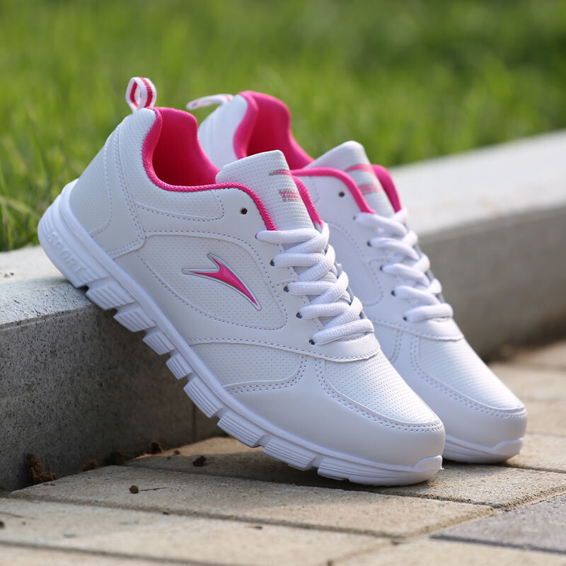 Pantofi sport albi pentru femei Pantofi plati 2023 Pantofi pantofi pentru femei Pantofi sport pentru dama Pantofi sport cu plasa Pantofi plati, usoare, moi