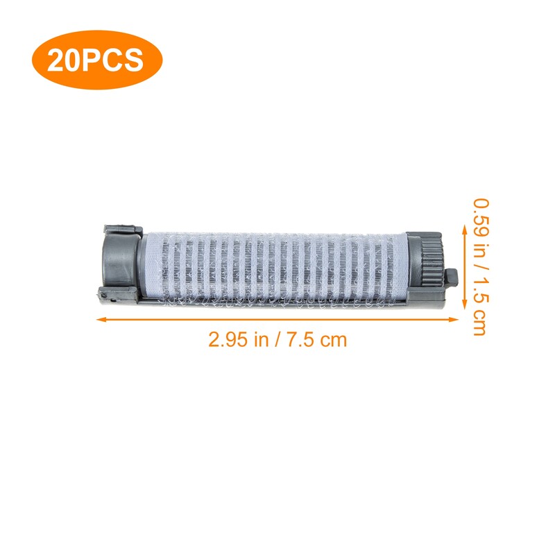 20gab. Īsu matu sakņu ilgviļņu skavām cilpas matu rullīšu komplekts matu saknēm ilgviļņu stieņi, stieņi, ruļļi ar skavām.