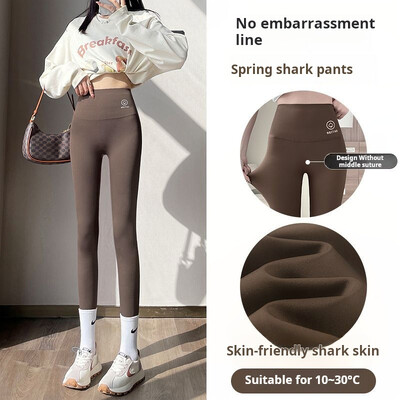 Jambiere pentru femei cu talie înaltă, fără cusături, pantaloni de yoga, fitness, pentru gimnastică, pantaloni elastici de rechin pentru femei, pantaloni de ciclism de vară