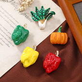 Muylinda zaļo augu augļu emalja lufas sakta Izsmalcināta Harajuku krekla apkakles piespraudes Sieviešu korsāžas saktas piespraude