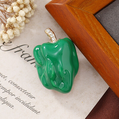 Muylinda zaļo augu augļu emalja lufas sakta Izsmalcināta Harajuku krekla apkakles piespraudes Sieviešu korsāžas saktas piespraude