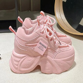 11 CM Nou Toamnă Respirantă Femei Casual Pantofi Moda Toc Înalt Femei Pane Toc Pantofi Pantofi Cu Talpă groasă Pantofi cu platformă