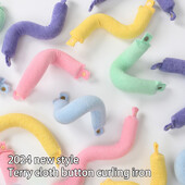 3 buc ondulator de păr fără căldură, bucle fără căldură peste noapte, tije de explozie, bentiță, role de păr, tije din pânză Terry pentru păr lung