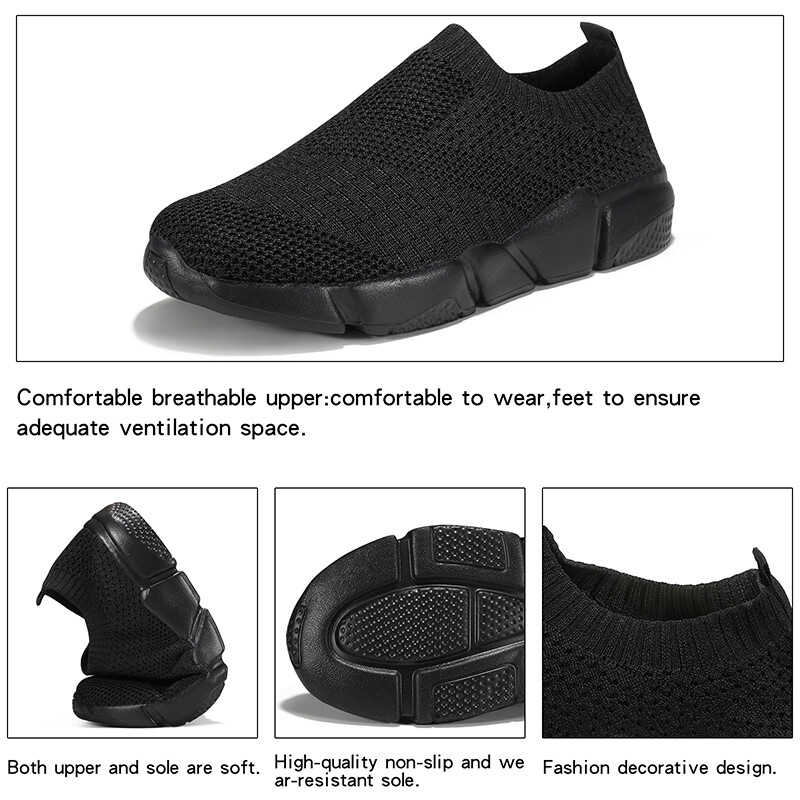 Pantofi pentru femei Pantofi de tricotat Ciorapi Pantofi pentru femei Slip On Flat Laides Pantofi de mers Femei Mocasini Pantofi plat Tenis Famela Plus Size