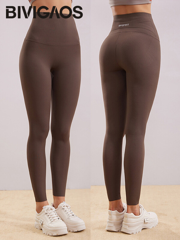 BIVIGAOS, primăvară, vară, colanți de rechin cu fir, linie verticală, pentru femei, fără sudură, cu talie, din plastic, cu push-up.