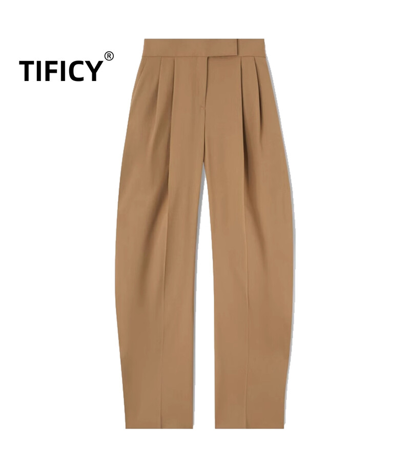 Set de două piese pentru femei de toamnă și iarnă, noua eșarfă, cu siluetă, blazere și set de pantaloni casual cu talie înaltă