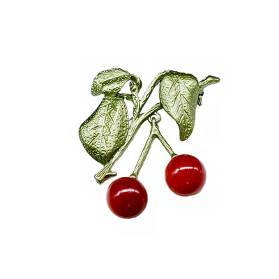 New Vintage Japan Garden Green Metal Vopsea cu spray Accesorii pentru plante Broșă cu perle pentru culturi de vegetație pentru femei Cadouri de petrecere