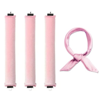 Ondulător de păr fără căldură Role de păr fără căldură Bentiță cu tijă de ondulare cu eșarfă Ondule moale de dormit Tije flexibile Instrumente pentru coafarea părului