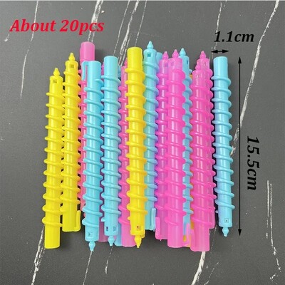 10-28 τμχ Σπιράλ πλαστικό ραβδί περμανάντ Γυναικείο μαγικό ρολό για σγουρά μαλλιά Κρύα μπάρα για μπούκλες για μπούκλες μαλλιών Barber Επαγγελματικό εργαλείο κομμωτικής