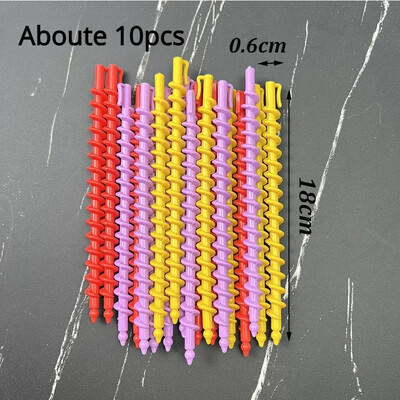 10-28 τμχ Σπιράλ πλαστικό ραβδί περμανάντ Γυναικείο μαγικό ρολό για σγουρά μαλλιά Κρύα μπάρα για μπούκλες για μπούκλες μαλλιών Barber Επαγγελματικό εργαλείο κομμωτικής