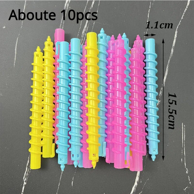 10-28 τμχ Σπιράλ πλαστικό ραβδί περμανάντ Γυναικείο μαγικό ρολό για σγουρά μαλλιά Κρύα μπάρα για μπούκλες για μπούκλες μαλλιών Barber Επαγγελματικό εργαλείο κομμωτικής