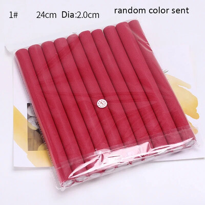 10 buc/lot tijă de ondulare fără căldură din burete moale ondulator de păr rulou spumă îndoit bucle răsucire instrument DIY coafură instrumente de coafură