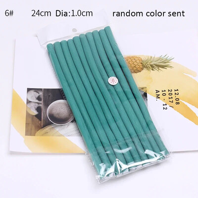 10 buc/lot tijă de ondulare fără căldură din burete moale ondulator de păr rulou spumă îndoit bucle răsucire instrument DIY coafură instrumente de coafură