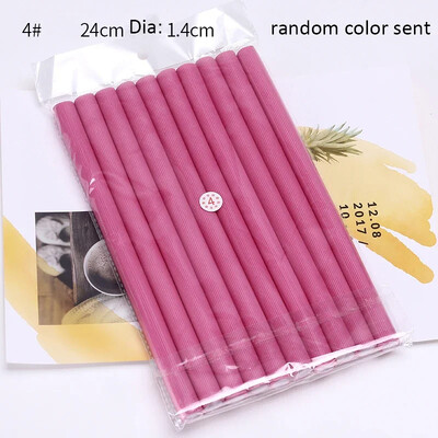 10 buc/lot tijă de ondulare fără căldură din burete moale ondulator de păr rulou spumă îndoit bucle răsucire instrument DIY coafură instrumente de coafură