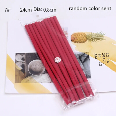 10 buc/lot tijă de ondulare fără căldură din burete moale ondulator de păr rulou spumă îndoit bucle răsucire instrument DIY coafură instrumente de coafură