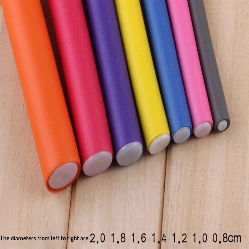 10 buc/lot tijă de ondulare fără căldură din burete moale ondulator de păr rulou spumă îndoit bucle răsucire instrument DIY coafură instrumente de coafură