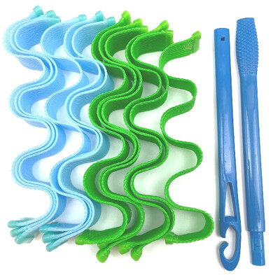 24tk DIY Magic Juuksekoolutaja 30CM Kuumavabad Juukserullid Koolutajad Soeng Rullipulgad Lainemoodustajad Curling Juuste Stiilitööriistad