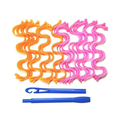 24tk DIY Magic Juuksekoolutaja 30CM Kuumavabad Juukserullid Koolutajad Soeng Rullipulgad Lainemoodustajad Curling Juuste Stiilitööriistad