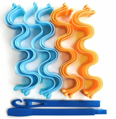24tk DIY Magic Juuksekoolutaja 30CM Kuumavabad Juukserullid Koolutajad Soeng Rullipulgad Lainemoodustajad Curling Juuste Stiilitööriistad