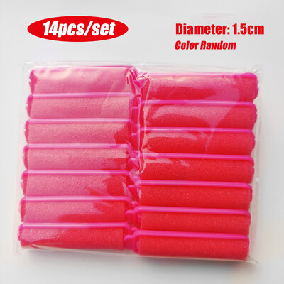 16-14tk Magic Sponge Foam Juukserullid Stiilimis lokirullid Padjasalong Juuksurisalong Juuksuri DIY Lokid Läbimõõt 1,5/2/2,5/3/3,6 cm