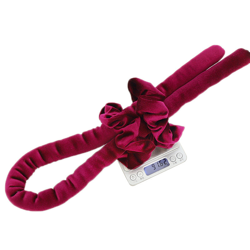 Moda potabil catifea burete ondulator de păr fără căldură curling tijă bentiță fără căldură bucle de mătase Panglică role de păr instrumente de styling