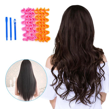 Σετ 20 τμχ Magic Hair Curler Heatless Hair Rollers Wave Formers Hairstyle Roller Sticks Curling Hair Styling Tools for Women