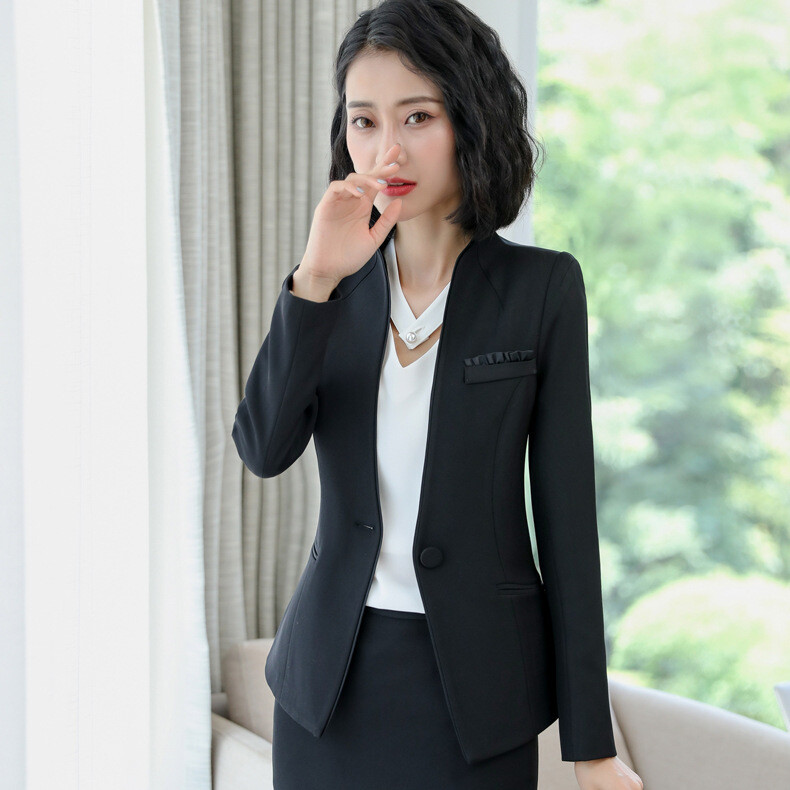 Nagy méretű, 5XL-es, formális női üzleti öltönyök nadrággal és kabáttal Kabát Irodai munkaruha Professzionális blézerek Női ruhák