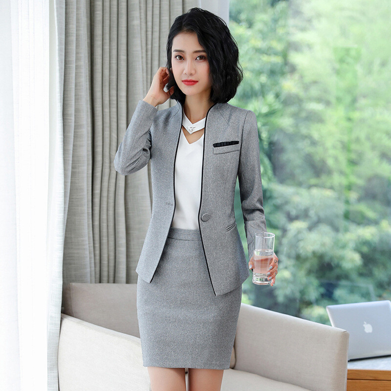 Nagy méretű, 5XL-es, formális női üzleti öltönyök nadrággal és kabáttal Kabát Irodai munkaruha Professzionális blézerek Női ruhák