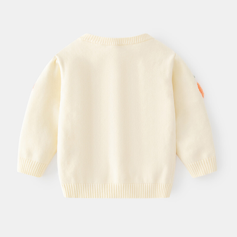 Pulover pentru bebeluși Cardigan Fete Băiat Bumbac Fructe Stereoscop Model Copil Tricotat Haina Haine Gâtul O cu mânecă lungă Primăvara Toamnă Top