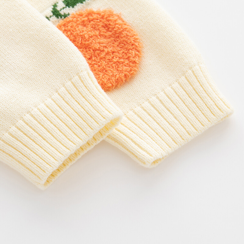 Pulover pentru bebeluși Cardigan Fete Băiat Bumbac Fructe Stereoscop Model Copil Tricotat Haina Haine Gâtul O cu mânecă lungă Primăvara Toamnă Top